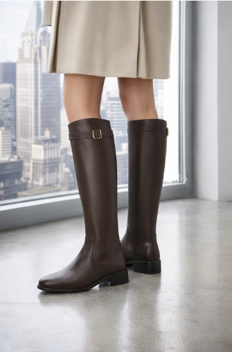 Elegant Equestrian Knee-High Boots
