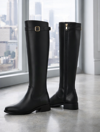 Elegant Equestrian Knee-High Boots