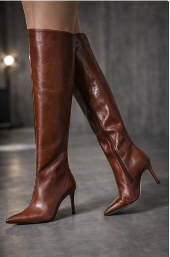 Tall Stiletto Heel Boots in Trending Colors