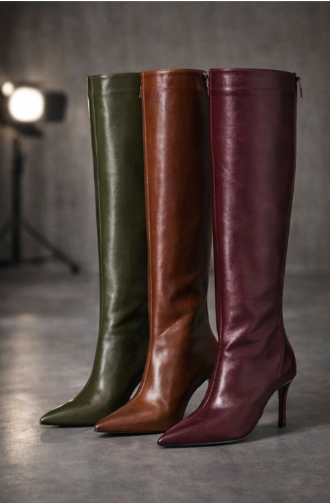 Tall Stiletto Heel Boots in Trending Colors
