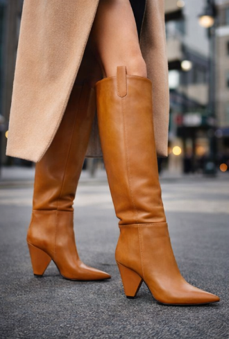 Viper Luxe Knee-High Spike Heel Boots