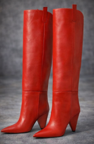 Viper Luxe Knee-High Spike Heel Boots