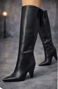 Viper Luxe Knee-High Spike Heel Boots