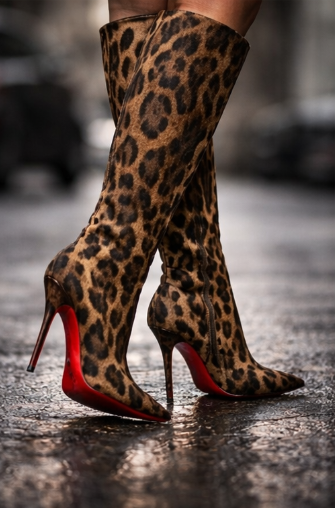 Wild Desire Leopard Thigh-High Stiletto Boot