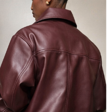 Women's Bold Bordeaux Bomber Jacket