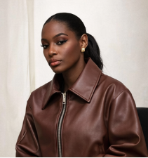 Women's Bold Bordeaux Bomber Jacket