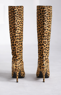 Pointed Toe Vegan Knee-High Stiletto Boot