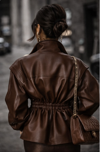 The Noire Luxe Leather Jacket