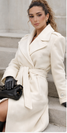 Double Breasted Women's Long Jackets